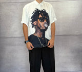 CAMICIA DO NOT AGREE OVERSIZE VISCOSA M/M - HAMEN - ART. J4044