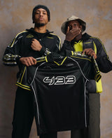 T-SHIRT 222 BANDA ROMBAT 433 - KAPPA - ART. 322F8DW - COL. Black-white-yellow blazing
