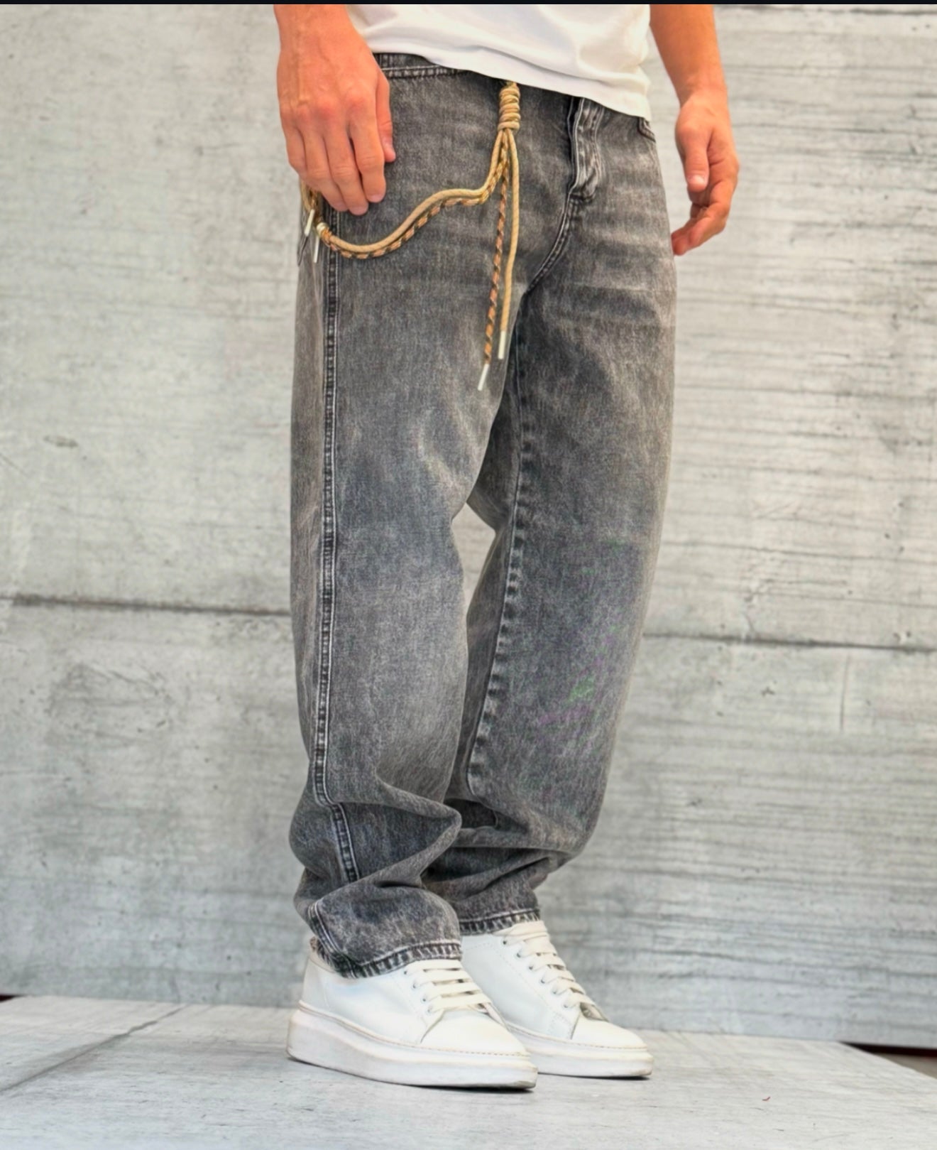 JEANS - HAMEN - ART. BAGGY - COL . NERO / GRIGIO