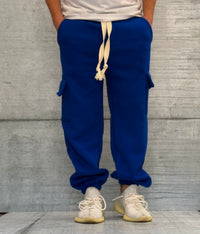 PANTALONE DI TUTA CARGO TASCONE - HAMEN - ART. TIZIANO - COL. BLU ROYAL