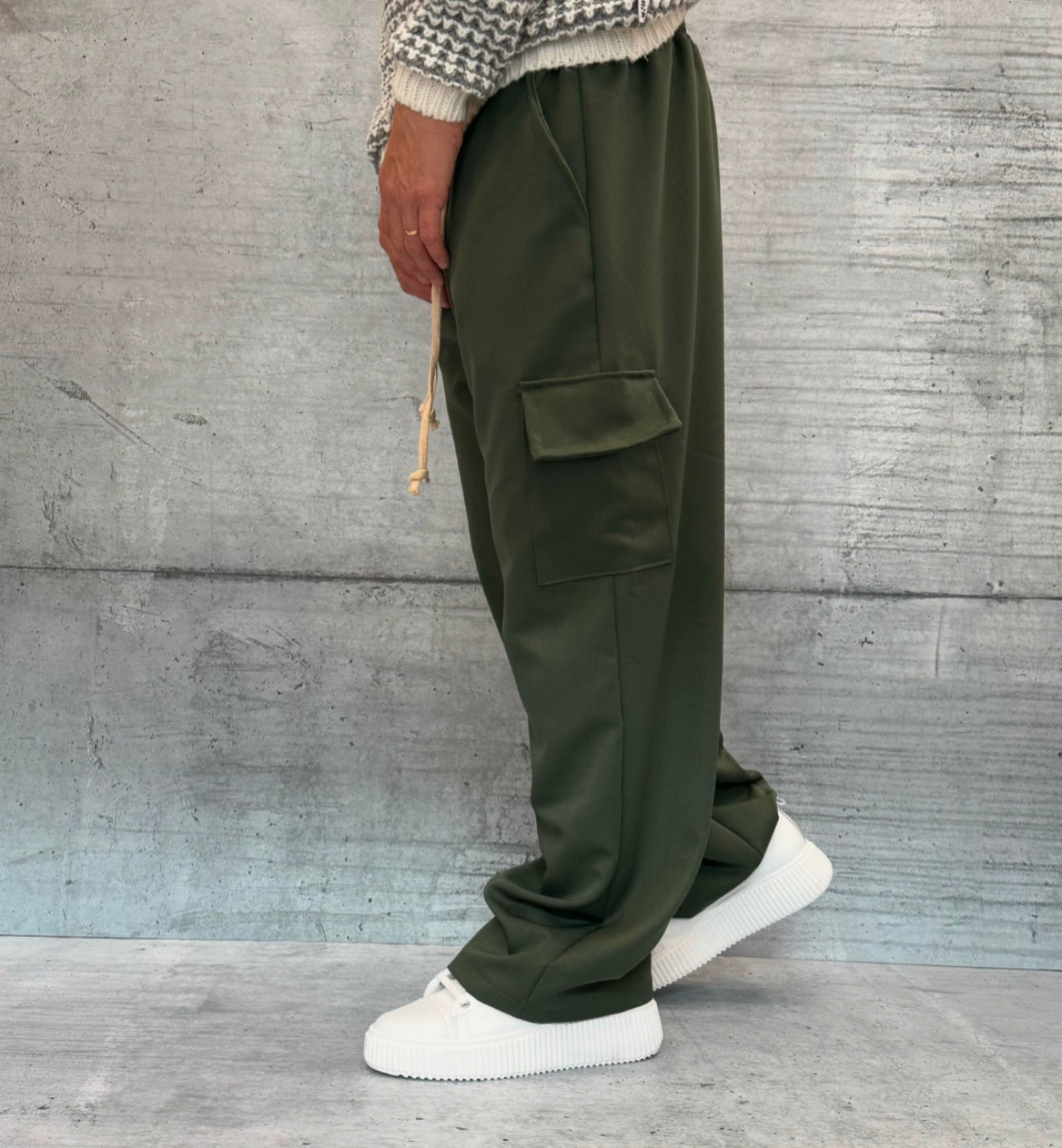 PANTALACCIO TASCONE CARGO - ART. MARCUS - HAMEN - COL. VERDE MILITARE