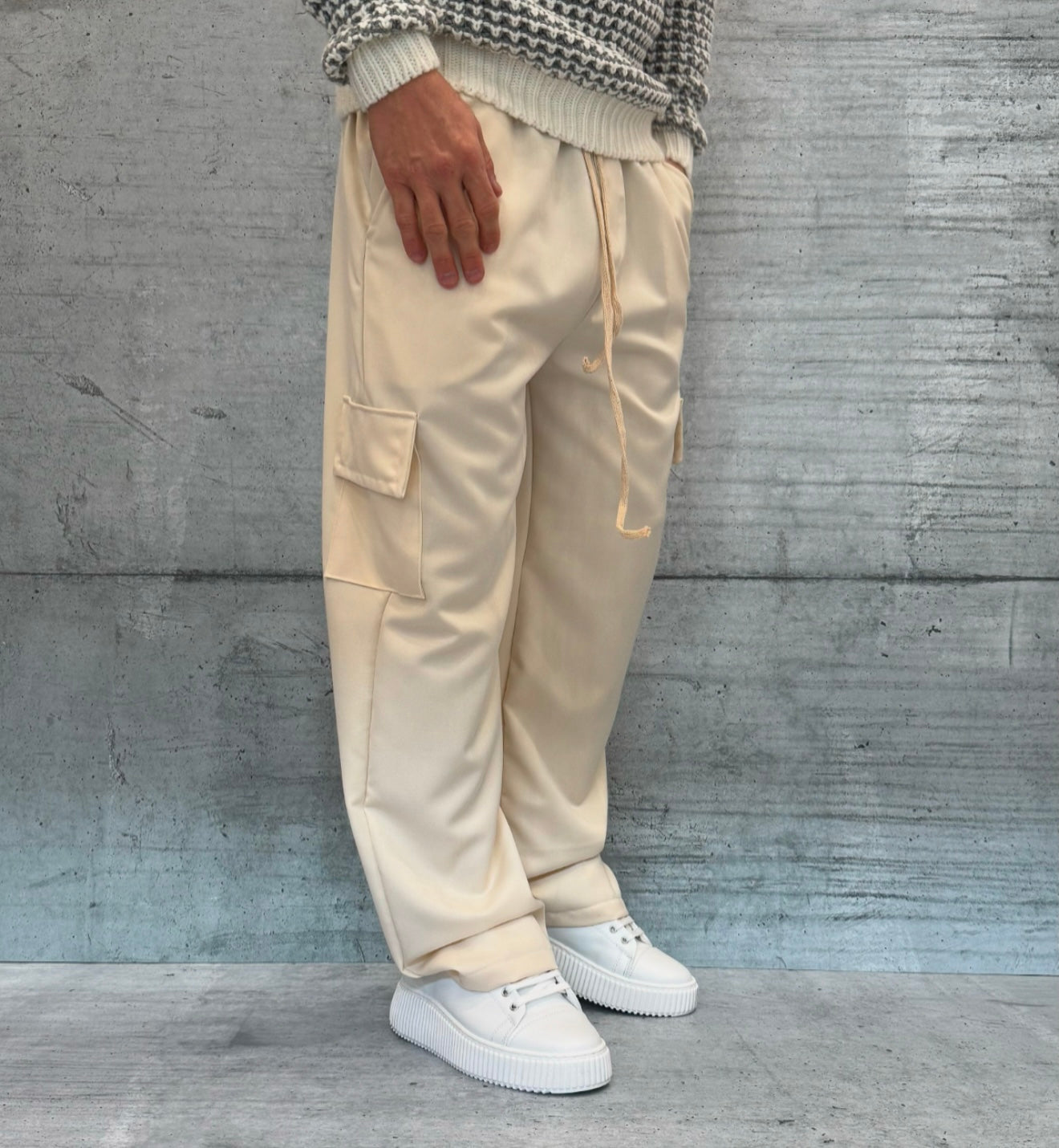 PANTALACCIO TASCONE CARGO - ART. MARCUS - HAMEN - COL. AVORIO