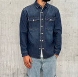 GIUBBINO OVERSHIRT ORSETTO - BERNA - ART. 246038396 - COL. BLU DENIM