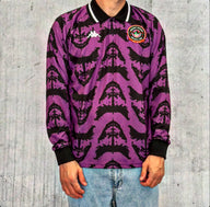 POLO MANICA LUNGA AUTHENTIC JULIAN WARNER BROS - KAPPA - ART. 341U1EW - COL. BLACK-VIOLET GRAPE (A01)