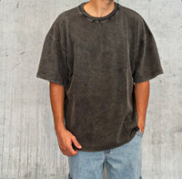 T-SHIRT BASICA OVERSIZE - HAMEN - ART. T019 - COL. NERO STONE