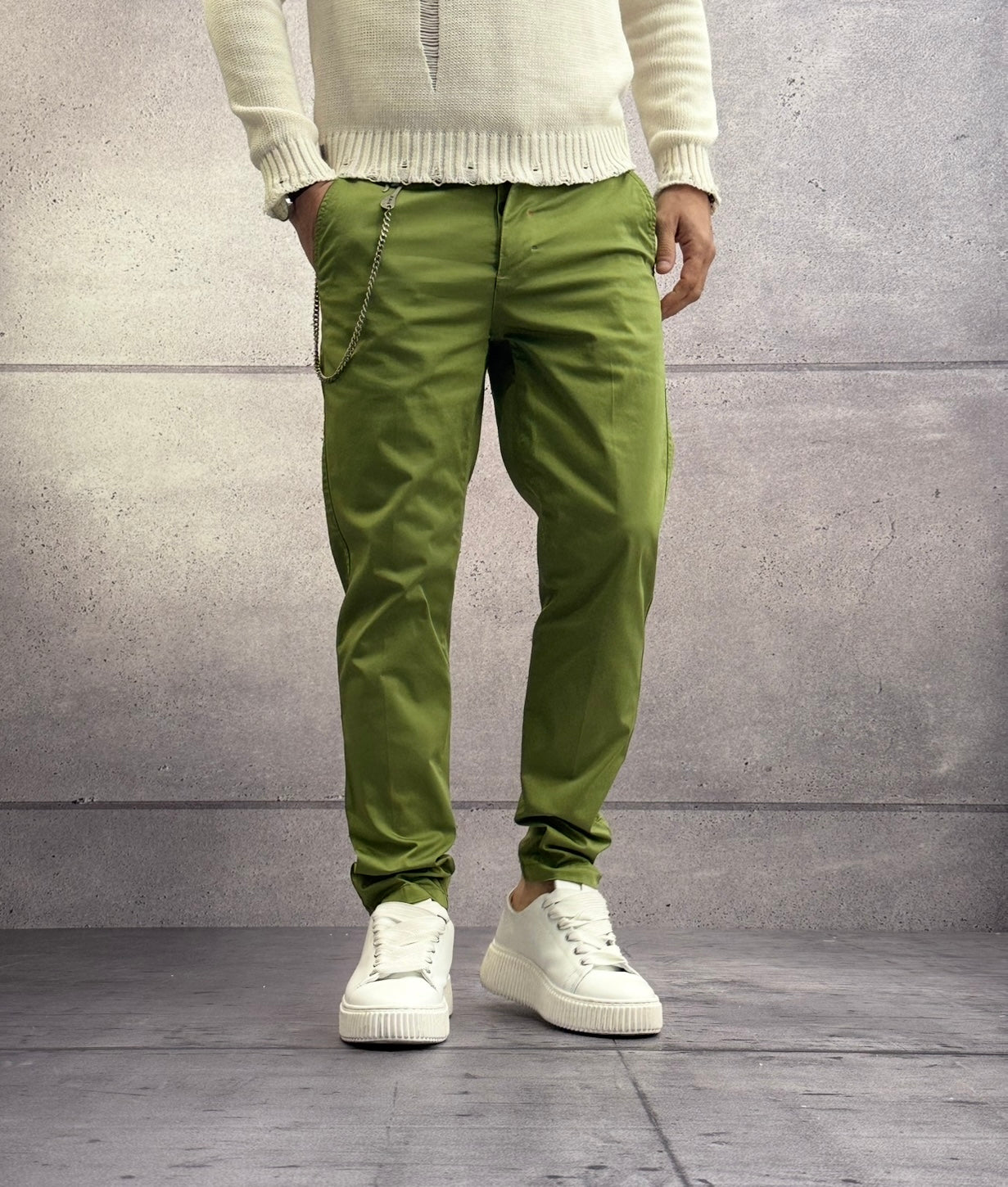 PANTALONE CHINOS RASO - BERNA - ART. 251103