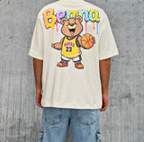 T-SHIRT OVER STAMPA ORSO - BERNA - ART. 246387128 - COL. PANNA