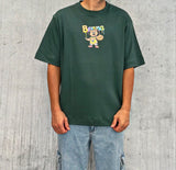 T-SHIRT OVER STAMPA ORSO - BERNA - ART. 246387193 - COL. VERDE BOSCO