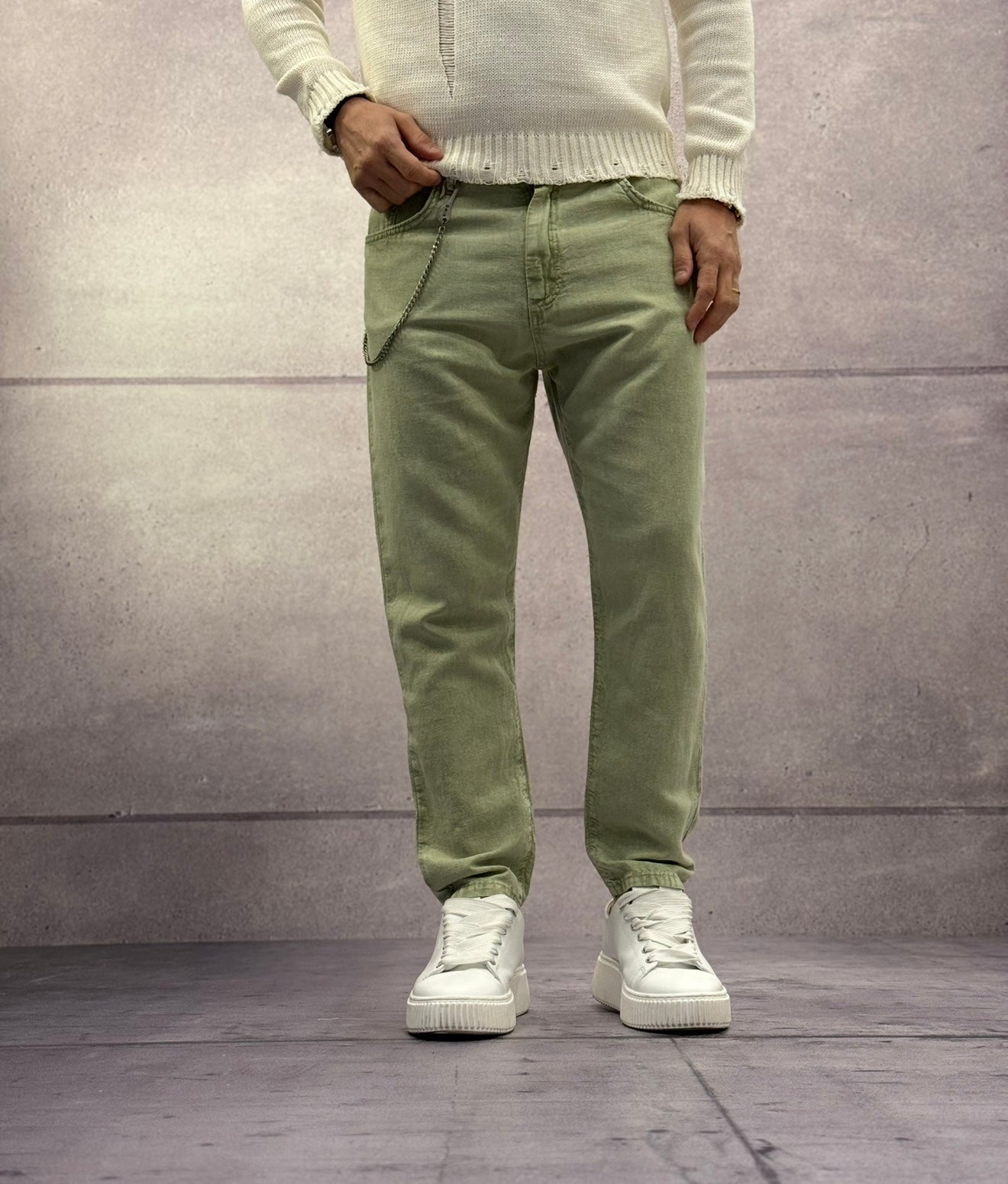 PANTALONE MISTO LINO - BERNA - ART. 251053