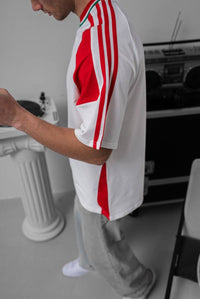 T-SHIRT VINTAGE - HAMEN - ART. ITALIA COLLO TRICOLORE - COL. BIANCO