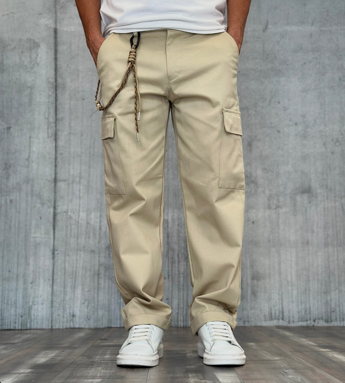 PANTALONE TASCONATO CARGO PALAZZO - BERNA - ART. 2460208 - COL. BEIGE