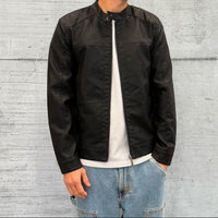 GIUBBINO BOMBER ECOPELLE  - ONLY&SONS - ART. 22012339 - COL.  BLACK (NERO)