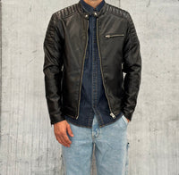 GIUBBINO BOMBER ECOPELLE  - ONLY&SONS - ART. 22029646 - COL.  BLACK