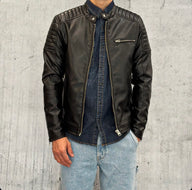 GIUBBINO BOMBER ECOPELLE  - ONLY&SONS - ART. 22029646 - COL.  BLACK