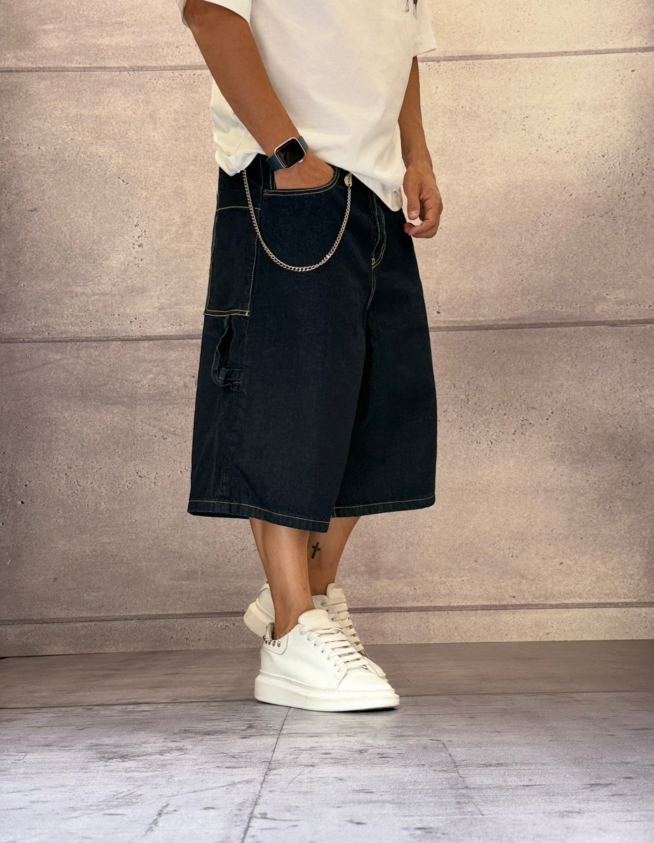 BERMUDA WORK RELAXED FIT - BERNA - ART. 25137630 - COL. DENIM SCURO