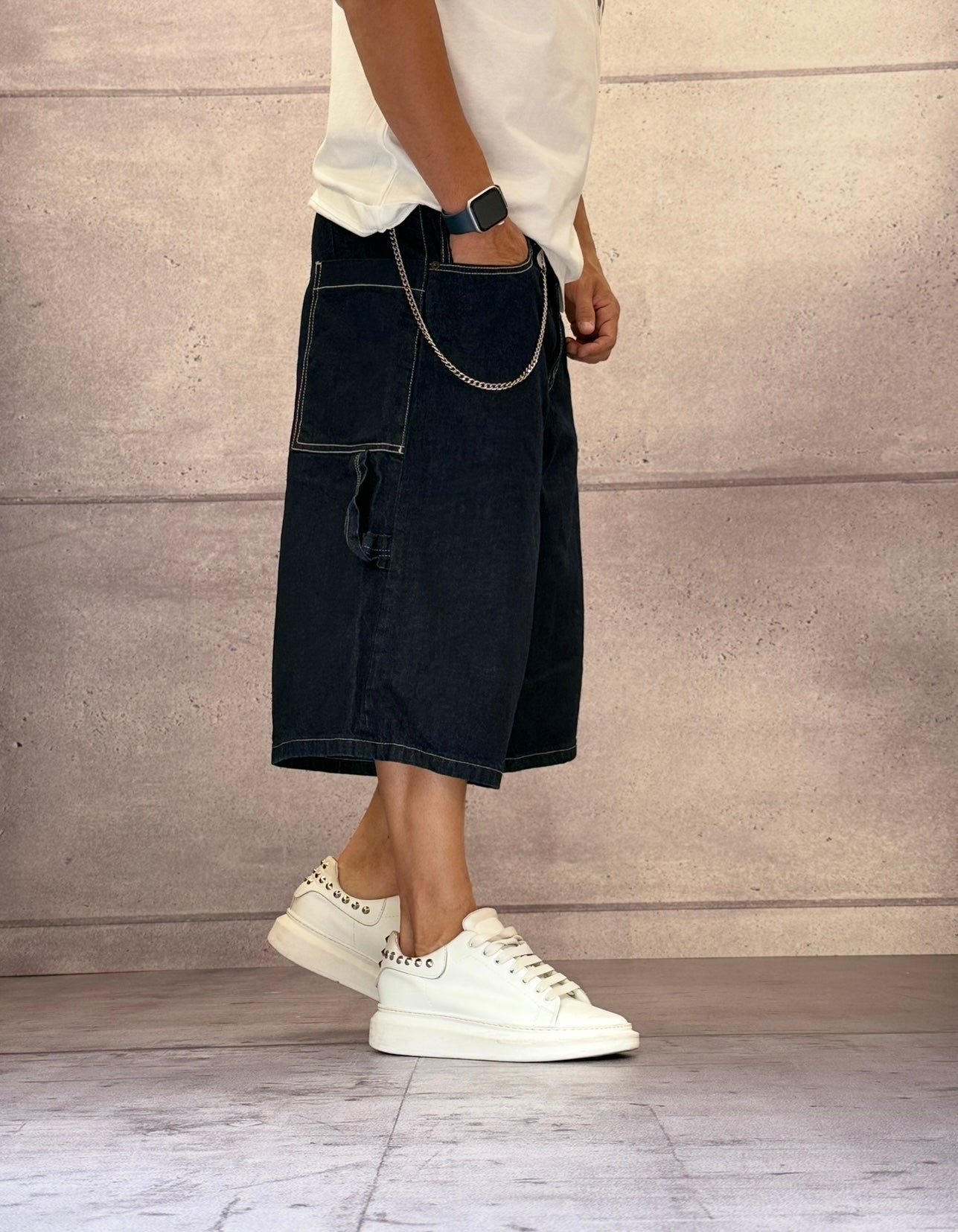 BERMUDA WORK RELAXED FIT - BERNA - ART. 25137630 - COL. DENIM SCURO