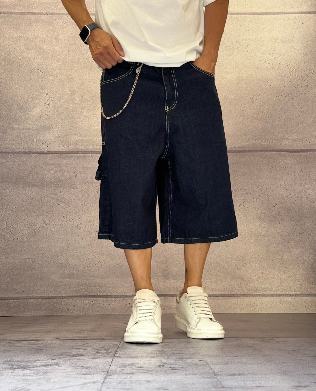 BERMUDA WORK RELAXED FIT - BERNA - ART. 25137630 - COL. DENIM SCURO