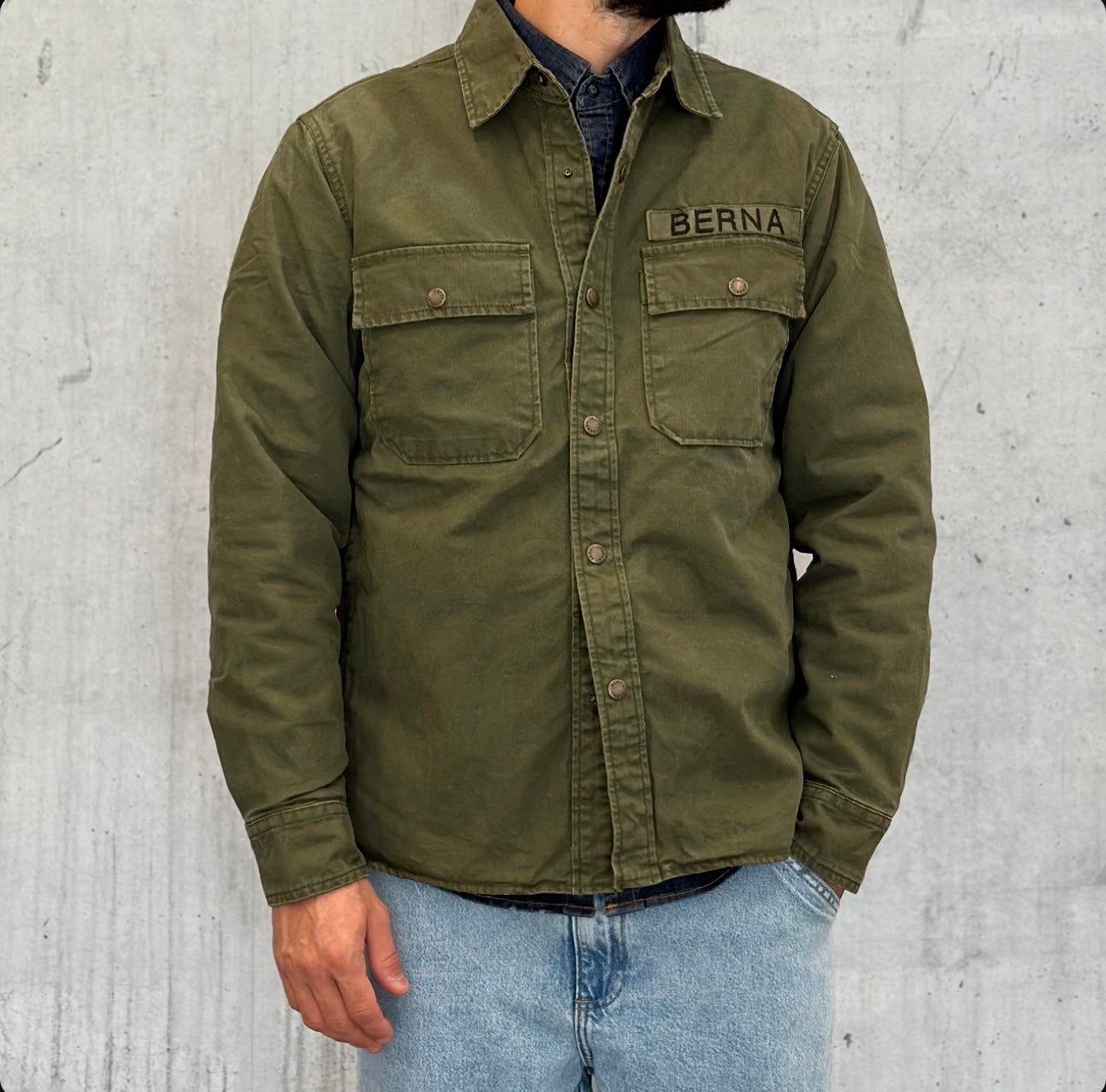 GIUBBINO OVERSHIRT 2 IN 1 - BERNA - ART. 246031584 - COL. VERDE