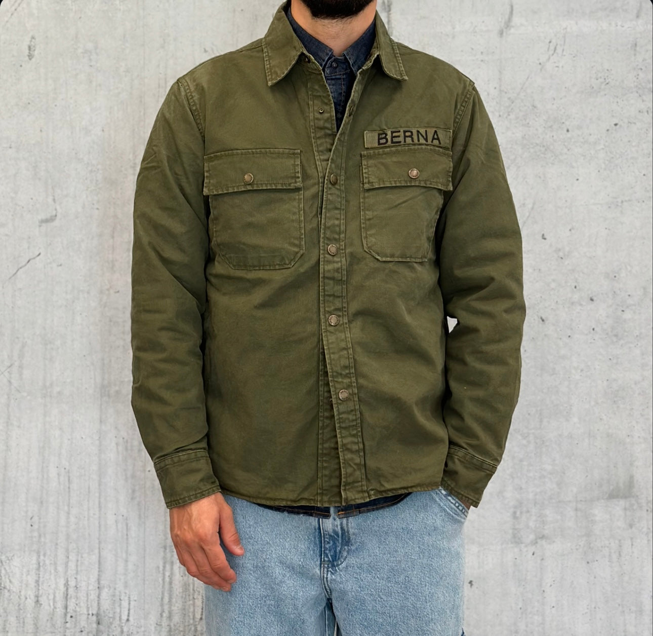 GIUBBINO OVERSHIRT 2 IN 1 - BERNA - ART. 246031584 - COL. VERDE