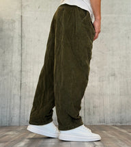 PANTALONE OVER VELLUTO - BERNA - ART. 246263324 - COL. AVOCADO