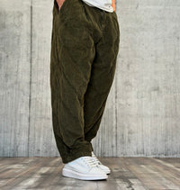 PANTALONE OVER VELLUTO - BERNA - ART. 246263324 - COL. AVOCADO