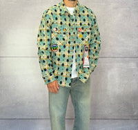 CAMICIA A QUADRI CON SPILLE + ROTTURE - BERNA - ART. 25228130 - COL. TURCHESE