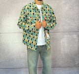 CAMICIA A QUADRI CON SPILLE + ROTTURE - BERNA - ART. 25228130 - COL. TURCHESE