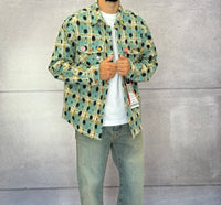 CAMICIA A QUADRI CON SPILLE + ROTTURE - BERNA - ART. 25228130 - COL. TURCHESE