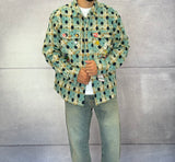 CAMICIA A QUADRI CON SPILLE + ROTTURE - BERNA - ART. 25228130 - COL. TURCHESE
