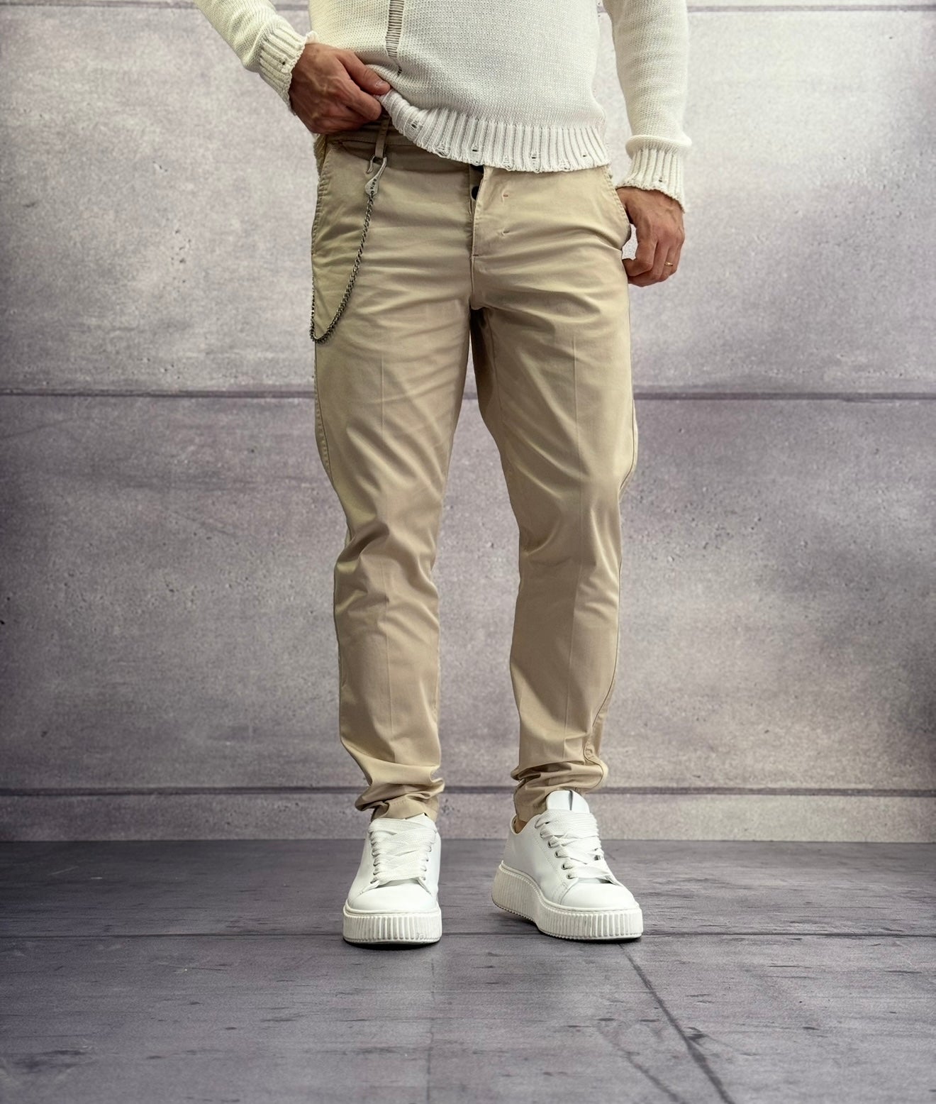 PANTALONE CHINOS RASO - BERNA - ART. 251103