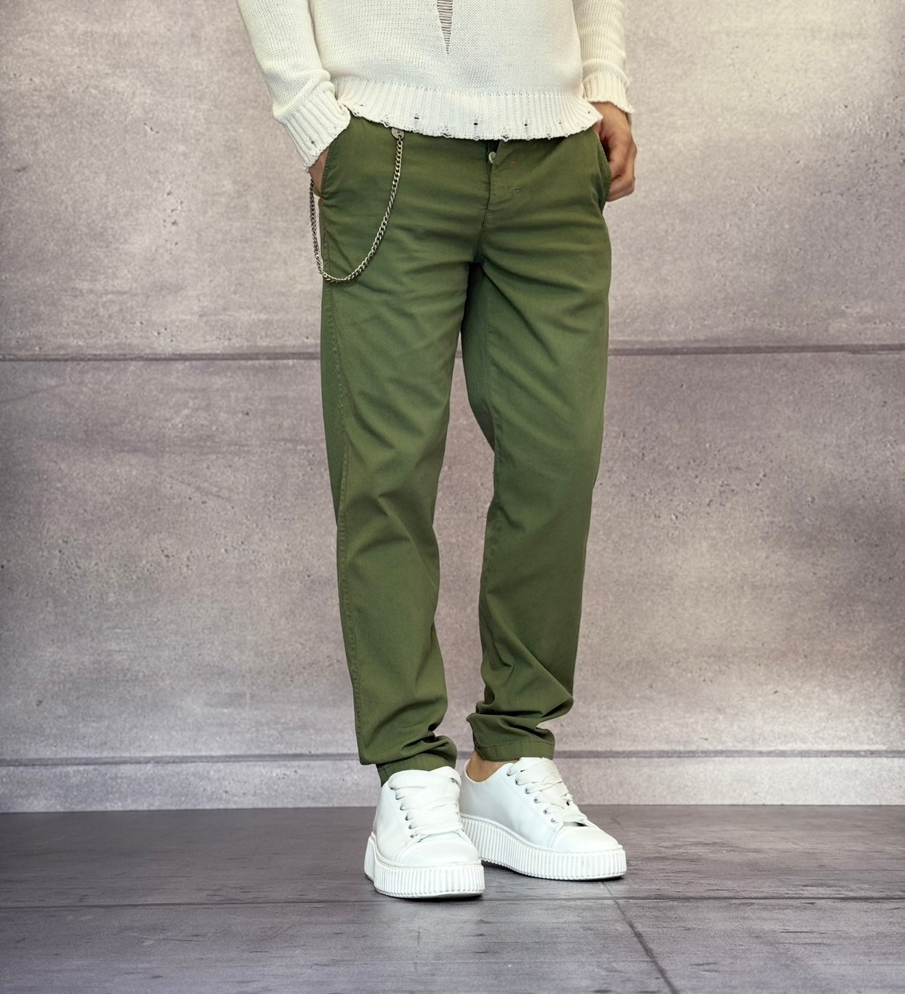 PANTALONE CHINOS LINO - BERNA - ART. 251106