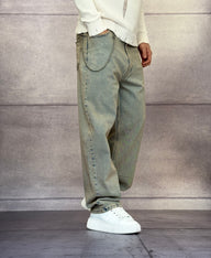 JEANS BAGGY YELLOW TINT - VAMOS - ART. V100 - 02