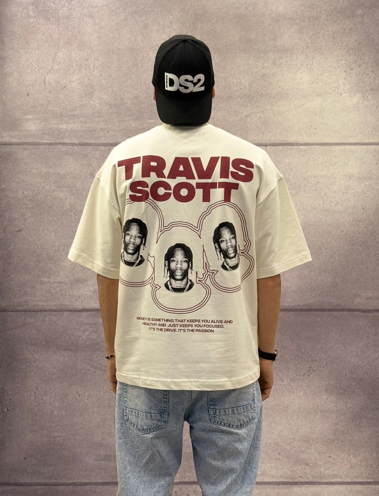 T-SHIRT OVERSIZE OFF THE SYSTEM TRAVIS SCOTT - PLUS EIGHTEEN - ART. KS-6605