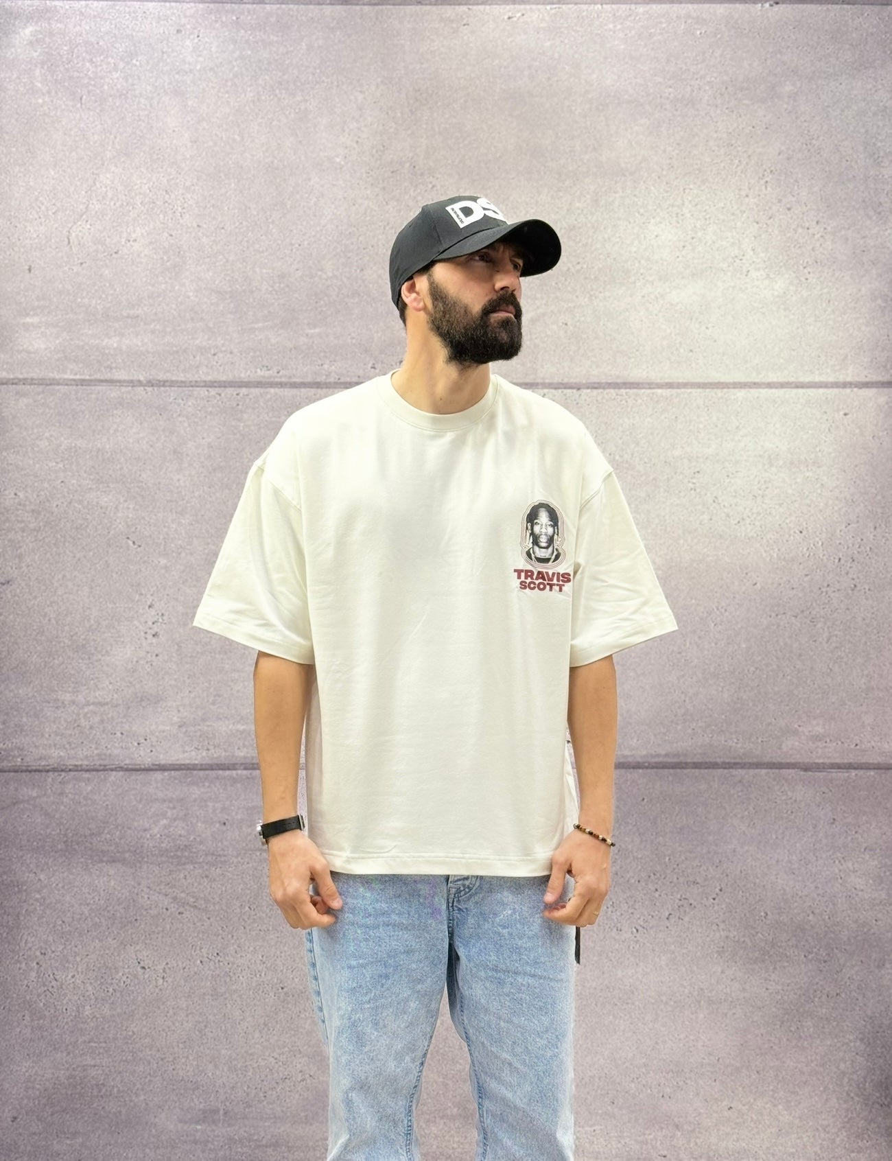 T-SHIRT OVERSIZE OFF THE SYSTEM TRAVIS SCOTT - PLUS EIGHTEEN - ART. KS-6605