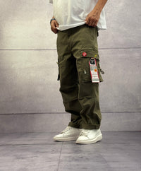 PANTALONE CARGO CON SPILLE - BERNA - ART. 2523036 - VERDE