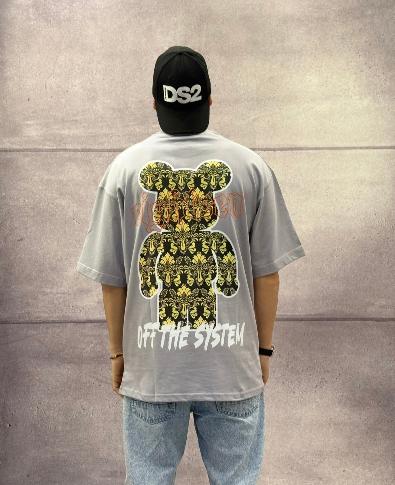 T-SHIRT OVERSIZE OFF THE SYSTEM BEARBRICK - PLUS EIGHTEEN - ART. OV-4204