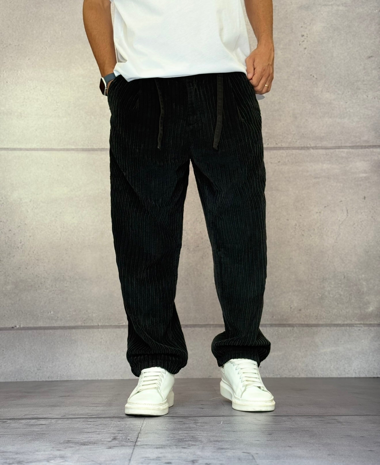PANTALONE VELLUTO CON COULISSE - BERNA - ART. 252116