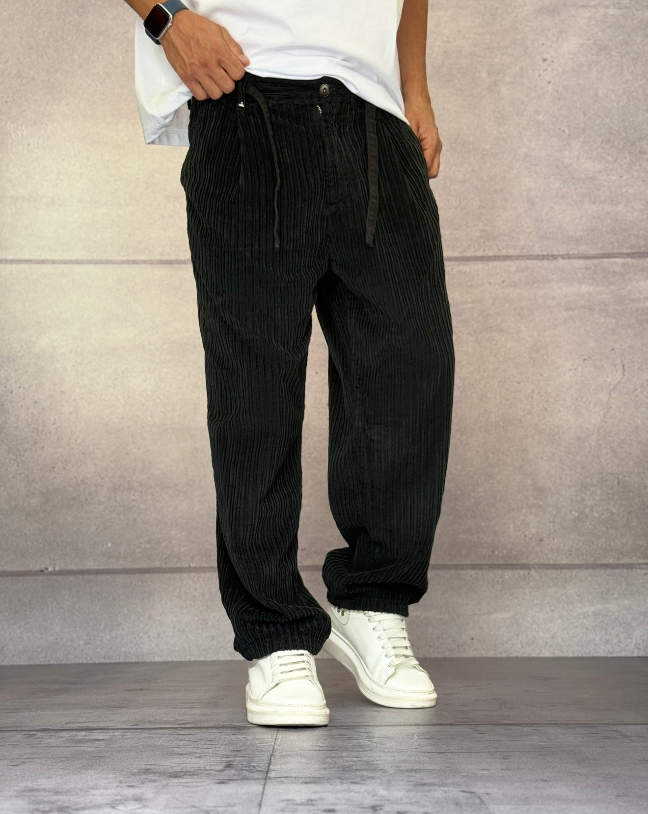 PANTALONE VELLUTO CON COULISSE - BERNA - ART. 252116