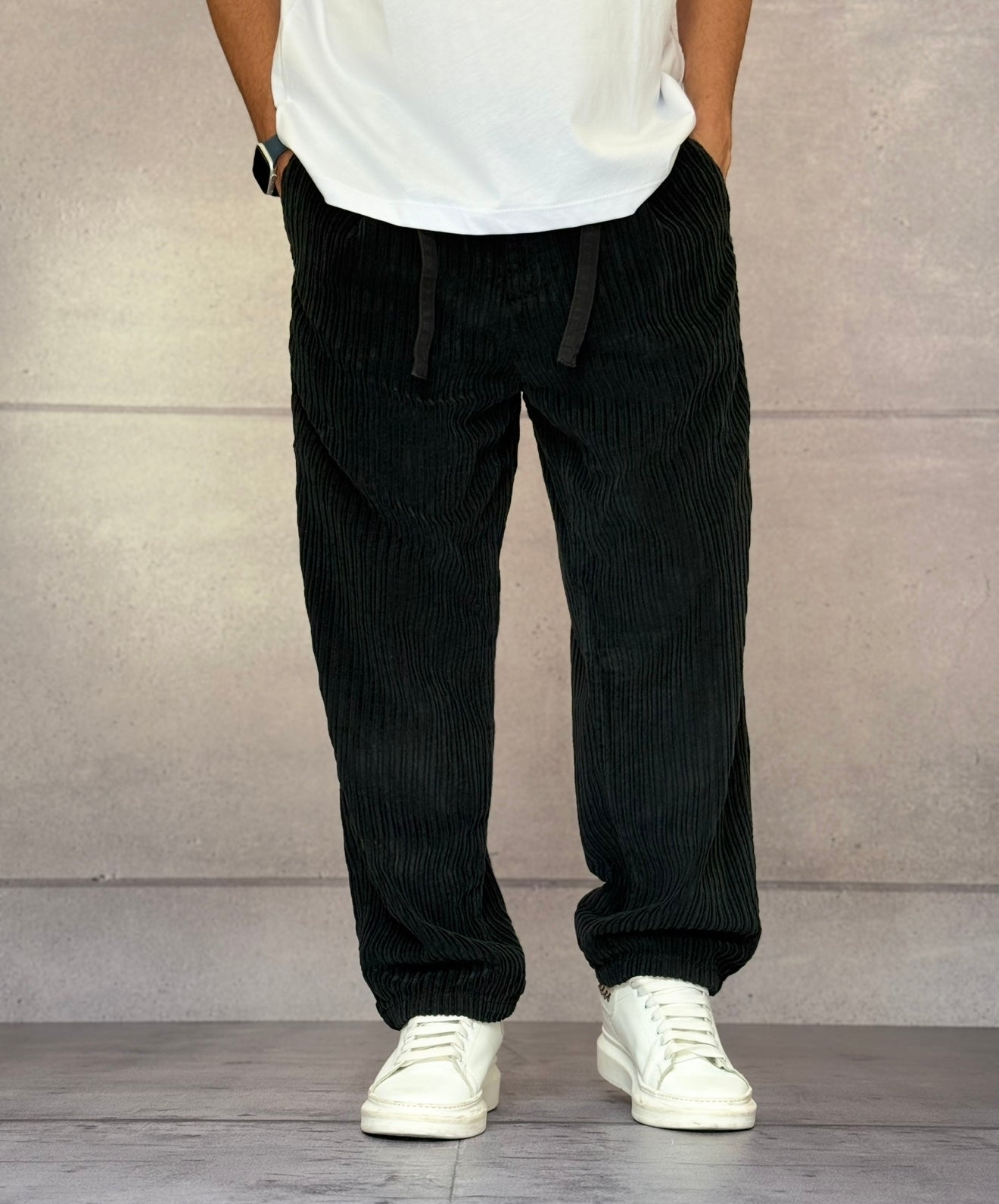 PANTALONE VELLUTO CON COULISSE - BERNA - ART. 252116