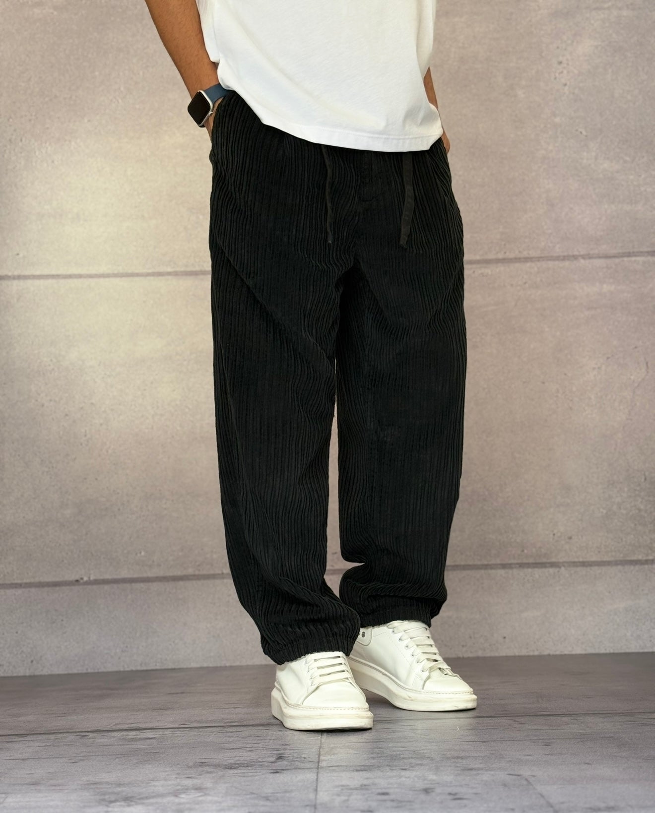 PANTALONE VELLUTO CON COULISSE - BERNA - ART. 252116