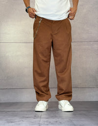 PANTALONE EFFETTO SCAMOSCIATO - BERNA - ART. 252120677 - COL. RENNA