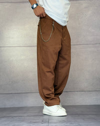 PANTALONE EFFETTO SCAMOSCIATO - BERNA - ART. 252120677 - COL. RENNA
