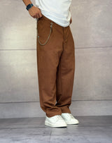 PANTALONE EFFETTO SCAMOSCIATO - BERNA - ART. 252120677 - COL. RENNA