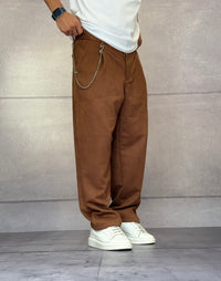 PANTALONE EFFETTO SCAMOSCIATO - BERNA - ART. 252120677 - COL. RENNA