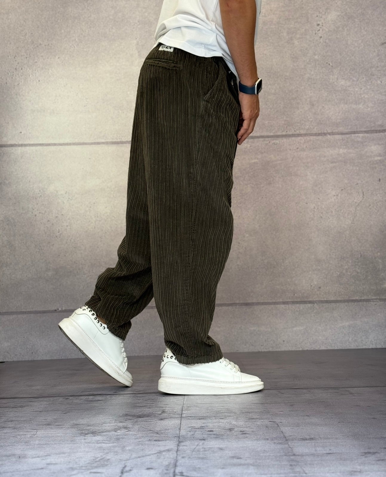 PANTALONE VELLUTO CON COULISSE - BERNA - ART. 252116