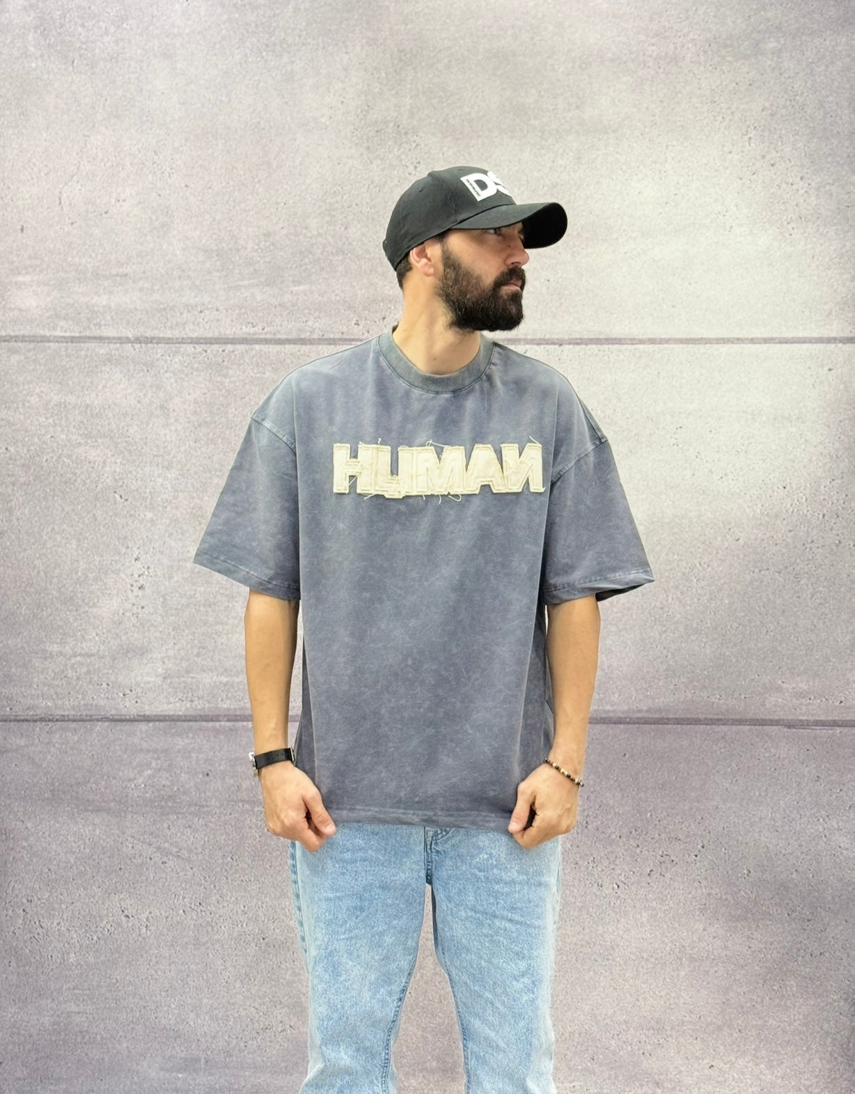 T-SHIRT OVERSIZE HUMAN - ESSENCE OF LIFE - ART. E71 -49