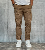 PANTALONE CHINOS GABARDINA - BERNA - *ART. 24341337 - COL. CAMMELLO