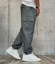 PANTALONE EASTWOOD CARGO TASCONE - WHY NOT BRAND - ART. PA44- COL. GRIGIO