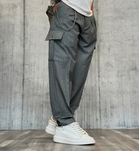 PANTALONE EASTWOOD CARGO TASCONE - WHY NOT BRAND - ART. PA44- COL. GRIGIO