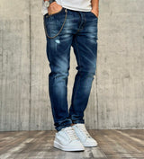 JEANS ROTTURE SLIM FIT - DS2 - ART. FW24210 - COL. BLUE DENIM